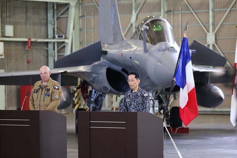 日本航空自衛隊航空幕僚長森田雄博明確表示，日法兩國防衛合作正向「太空領域擴展」，雙方共同和平努力。&nbsp;&nbsp;&nbsp;圖：翻攝自@JASDF_PAO