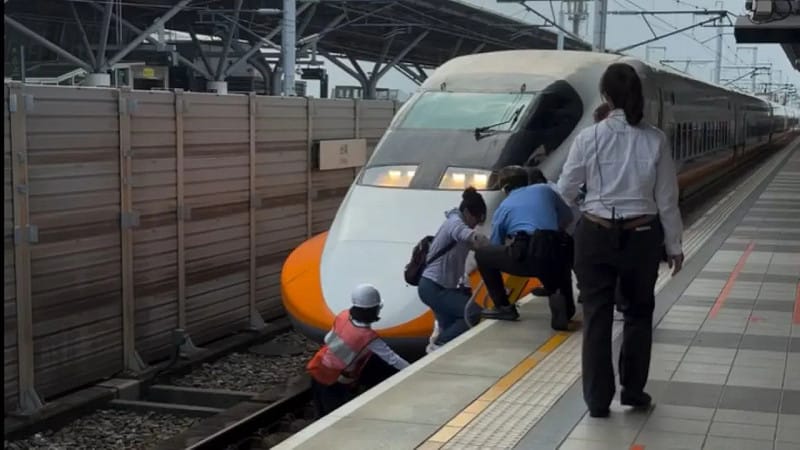 高鐵台南站驚傳落軌!自行爬回月台送辦 2班列車延誤