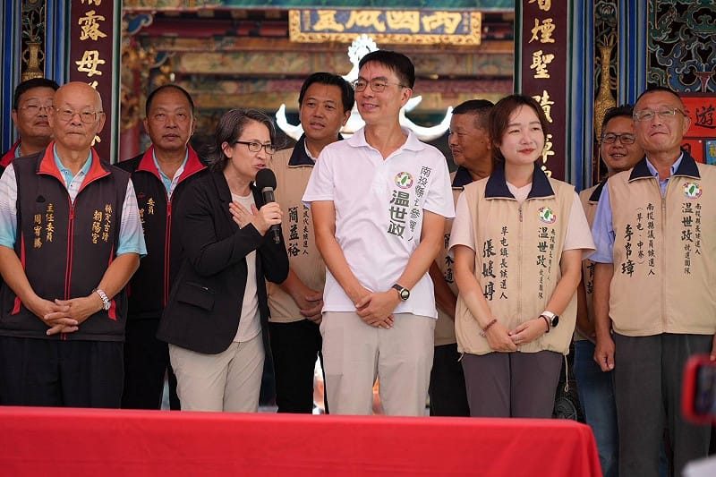 一週內兩度合體! 温世政喊後半生奉獻給南投 蕭美琴讚是人才