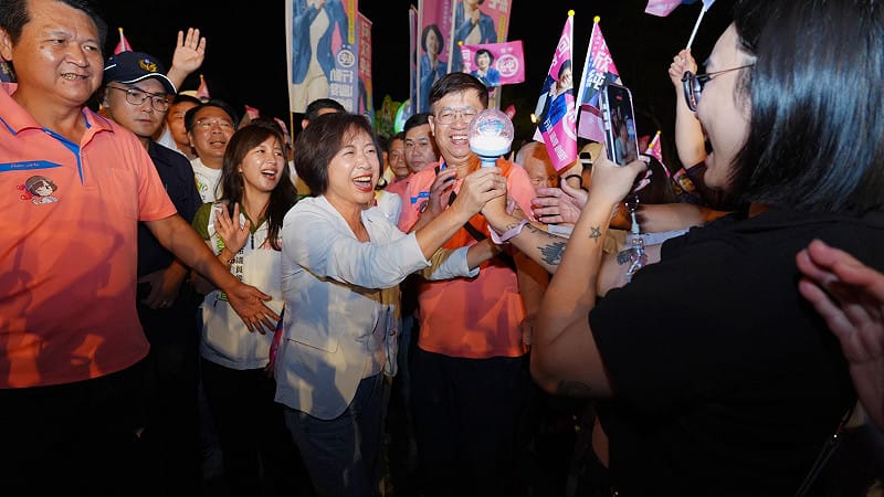(影)原市區洋流成功造勢 何欣純連日強攻江啟臣大本營秀政見