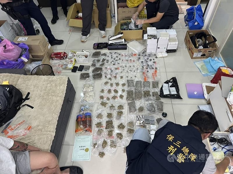 租桃園高樓自產自銷大麻煙彈毒咖啡 2嫌送辦