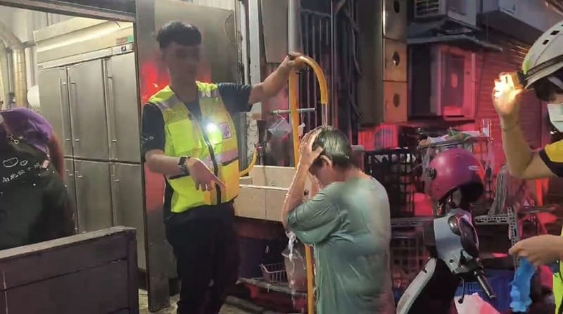 台東某餃子館火警 3人燒燙傷送醫
