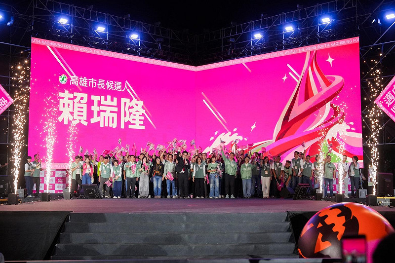 賴瑞隆舉辦競總成立大會，展現大團結氣勢。&nbsp;&nbsp;&nbsp;圖：賴瑞隆競總／提供
