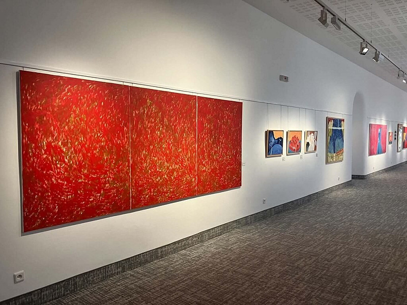 捷克知名插畫家瑞杰可（Tomáš Řízek）個人畫展「幻彩異境」近期在捷克莫斯特博美術館（Regional Museum and Gallery in Most）開幕。&nbsp;&nbsp;&nbsp;圖：瑞杰可提供