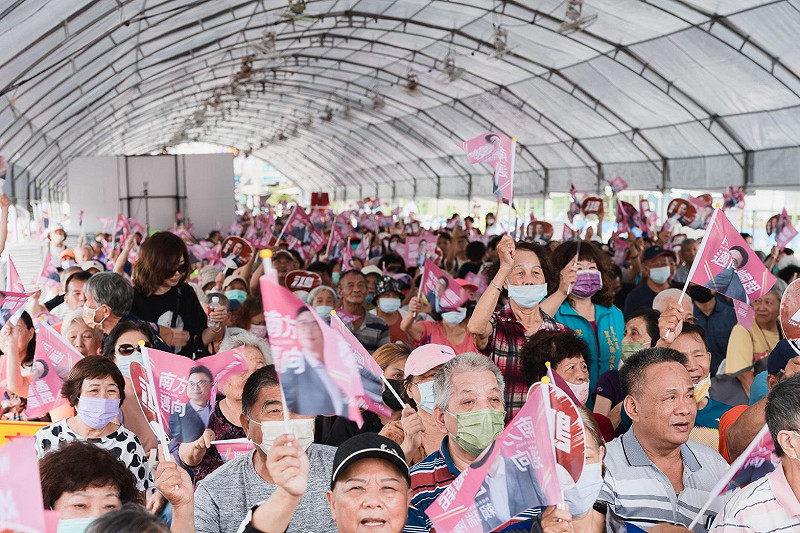 林智鴻上屆差不到一千票就落選，這次支持者將集中選票，讓林智鴻高票連任。&nbsp;&nbsp;&nbsp;圖：林智鴻競總／提供
