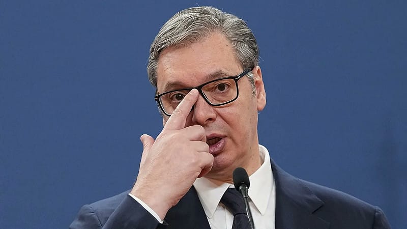 塞爾維亞總統武契奇（Aleksandar Vučić）在宣布敗選後，曾一度試圖透過武力政變。&nbsp;&nbsp;&nbsp;圖：翻攝自 X @nexta_tv