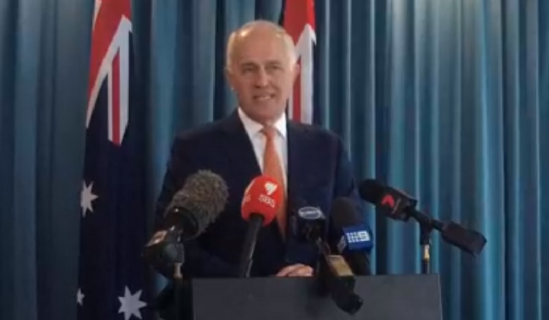 澳洲總理滕博爾今（5）日表示，澳洲將禁止來自國外的政治獻金，以打擊和防止國外勢力介入國內政治。   圖：翻攝滕博爾臉書