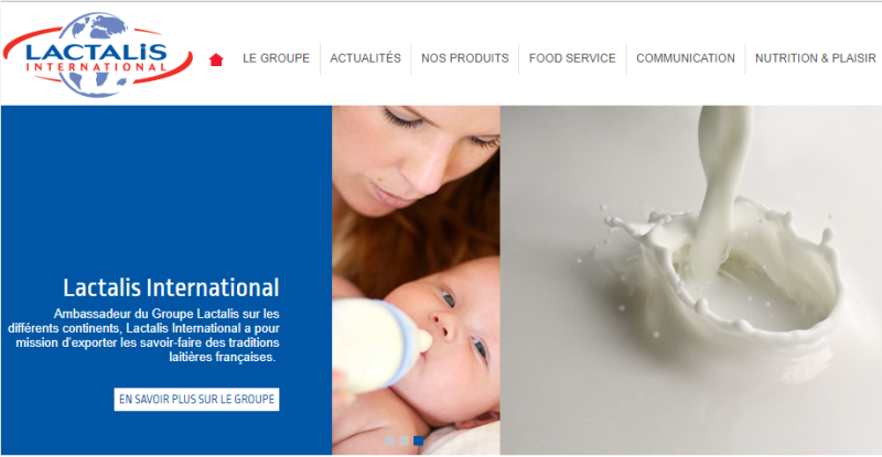 法國知名品牌拉克塔利斯公司（Lactalis）生產的嬰兒奶粉傳出污染事件，緊急召回相關產品，範圍遍及全球。   圖：翻攝Lactalis官網