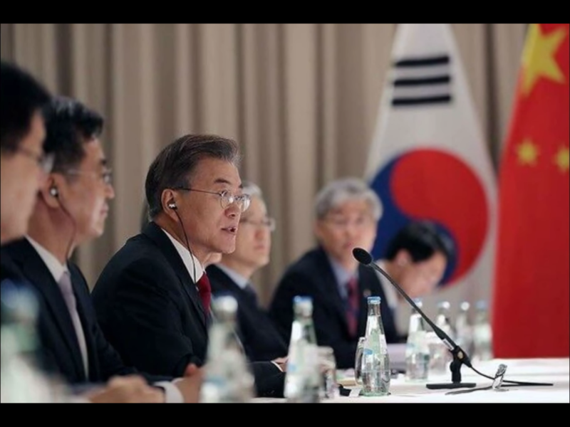 南韓總統文在寅將兩韓能促成2年多來首度官方對話，歸功於美國總統川普。   圖：翻攝自Youtube