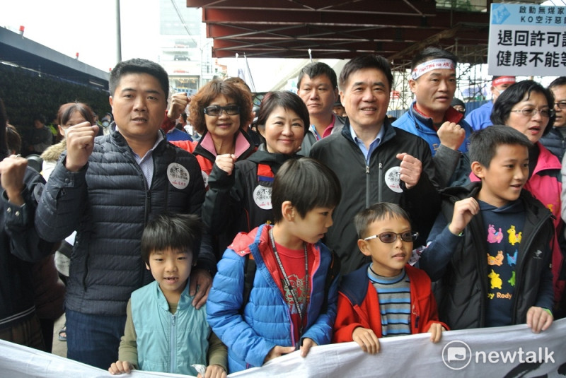 國民黨副主席郝龍斌、立委顏寬恒、盧秀燕、王惠美等人參加遊行。   圖：唐復年/攝