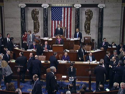 美國眾議院20日二度表決，通過稅改法案。   圖：翻攝美國眾議院官網