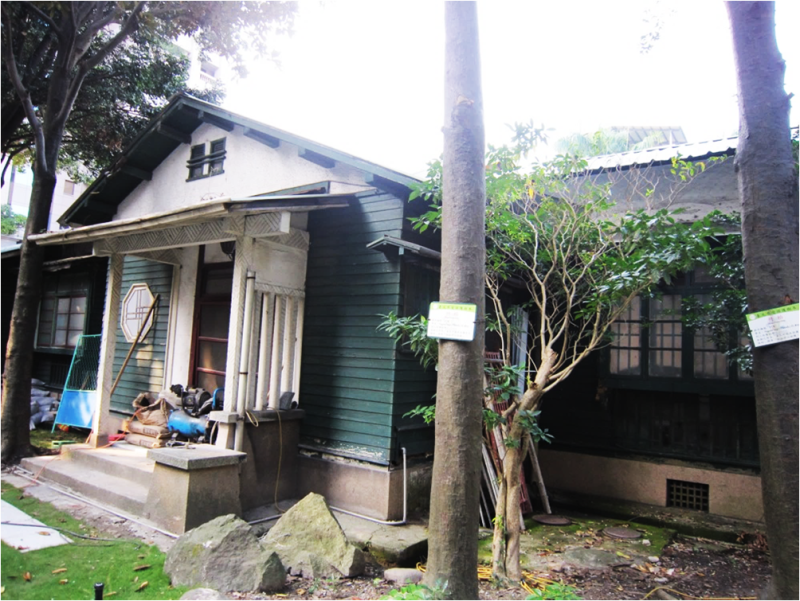 歷史建物幸町日式宿舍，修復前景觀。   圖:台北市文化局／提供
