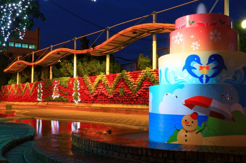北水處表示，公館聖誕季已經邁入第7屆，12月24日全天免費入園。   圖：台北市政府/提供