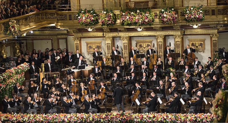 維也納愛樂新年音樂會傳統每年在維也納的金色大廳(Musikverein)舉行。   圖：衛武營國家藝術文化中心/提供
