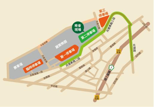 后里現場交通管制圖。   台中市警察局/提供