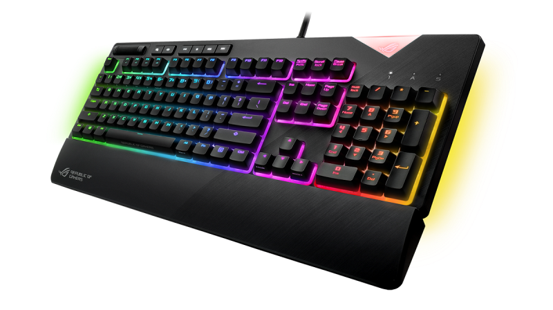採用Cherry MX RGB軸，能盡情展現個人獨有風格的「ROG Flare機械式電競鍵盤」   圖：ASUS ROG/提供