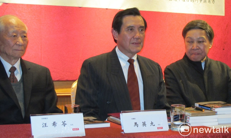 前總統馬英九12日出席「破局」新書發表會。   圖：林朝億/攝