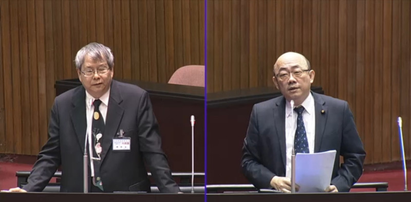 總統府前秘書長、監委被提名人陳師孟下午表示，自己上任後，希望能修改監察院的內規，讓監委能面對社會公評。   圖：翻拍自立法院直播