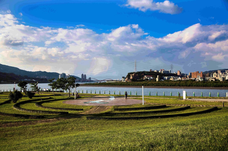 社子島岸邊的島頭公園，風景優美。   圖：台北市政府/提供