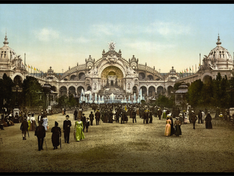 1900年巴黎世界博覽會。   圖：翻攝自維基百科