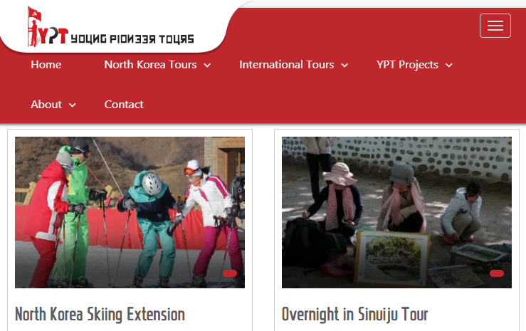 英國人創辦的「青年先鋒旅遊」，推出多種朝鮮行程，吸引更多人探索這個封閉國家。   圖：翻攝「青年先鋒旅遊」官網