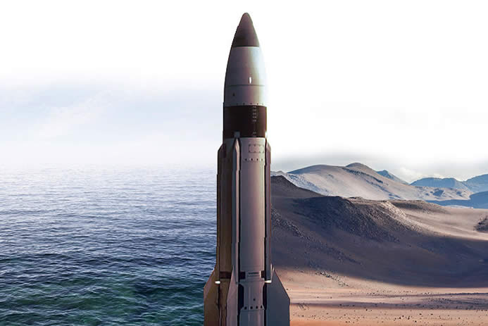 美日共同研發的標準3型（SM-3 Block IIA）防空飛彈，今 (1) 天在夏威夷試射失敗，未能攔截目標。   圖：翻攝自Raytheon Company官網