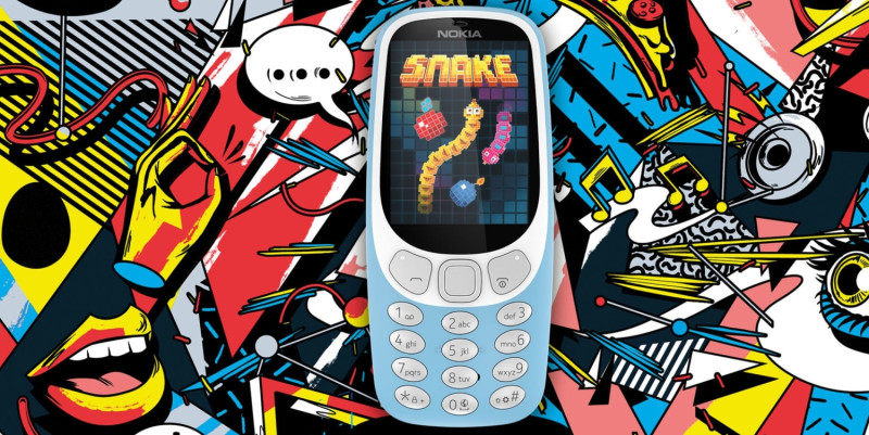 富有許多網路傳奇的Nokia 3310，近日將推出4G版本。   圖：翻攝自HMD