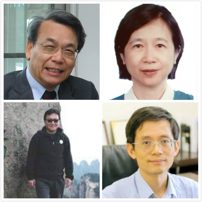 中研院院士李文華(左上)、張美惠(右上)、鍾孫霖(左下)分別當選世界科學院士，而交通大學資訊學院前院長曾煜棋(右下)則獲該院工程科學獎。   新頭殼製作