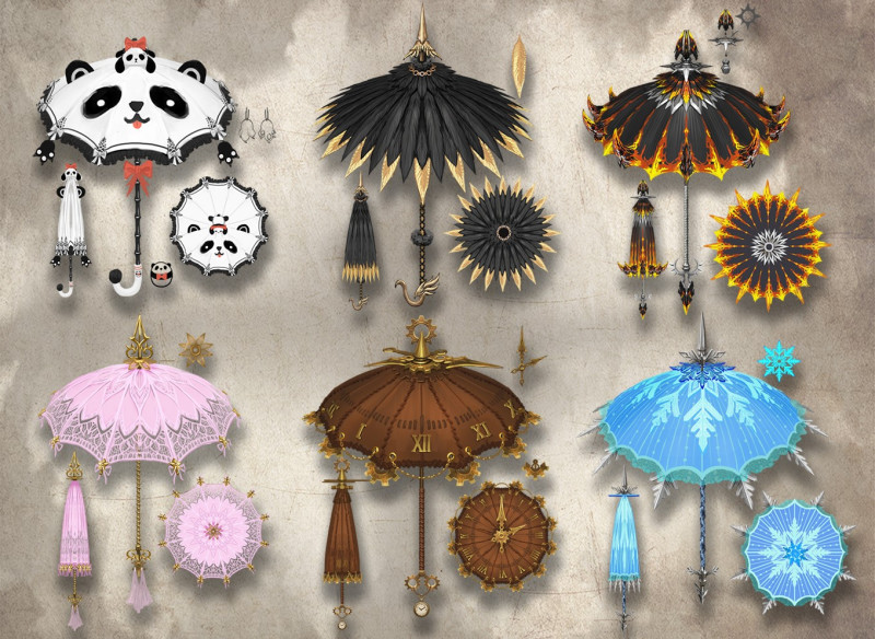 「舞花」為傘型態的武器，在設計上相當具有巧思，值得玩家收藏！   圖：Garena/提供
