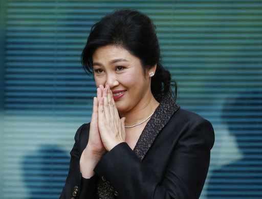 泰國媒體報導，泰國兩名前總理戴克辛和盈拉（圖）兄妹被人發現在中國大陸北京街頭。   圖：達志影像/美聯社