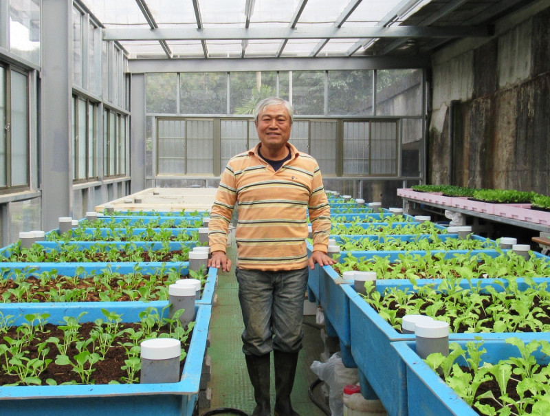 台灣最北端有機農場-石門有機農場引進蚓菜共生有機農法種植蔬果，不僅可以成為零廢棄物農場，種出的瓜果、蔬菜還特別可口、漂亮。   圖：新北市農業局/提供