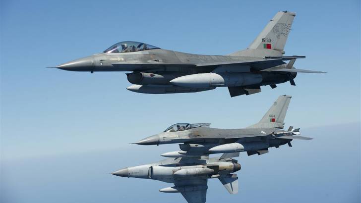 漢光演習今（4）日登場，卻傳一架F-16單座戰機（機號6685號）失聯，空軍正全力搜尋中。圖為F16戰機。   圖：翻攝維基百科
