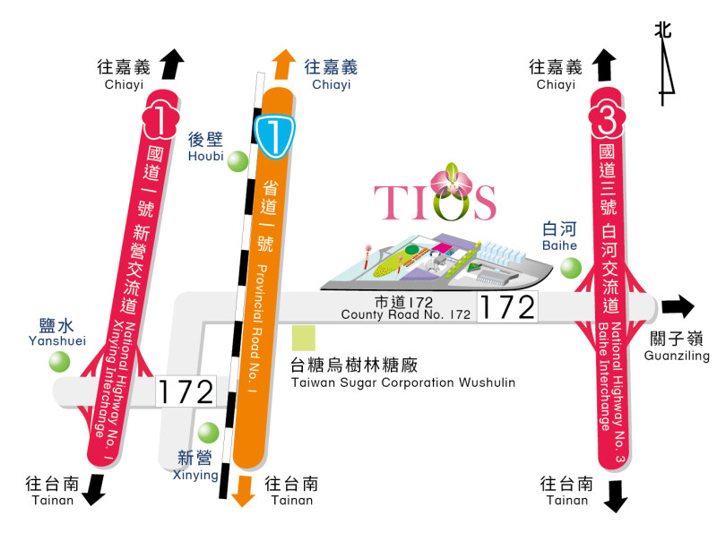 2018台灣國際蘭展的周邊交通資訊。   圖：2018台灣國際蘭展官網提供