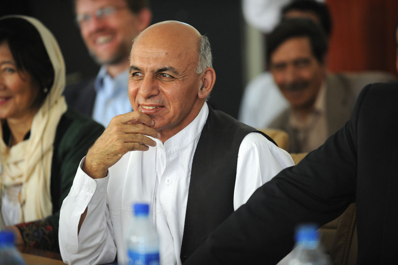 阿富汗總統甘尼（Ashraf Ghani）今天表示，阿富汗政府有意承認塔利班（Taliban）為合法政黨，做為與對方達成停火協議的一環。   圖 : 翻攝自US Embassy Kabul Afghanistan
