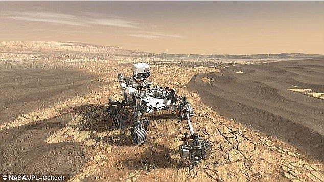 美國航空航天局（NASA）於今年初，發布好奇號（Curiosity）火星探測器所拍攝的火星照片，顯示出蓋爾撞擊坑（Gale Crater）的一塊岩石上，存在很小的星形或字形結構。   圖: 翻攝自NASA 官網