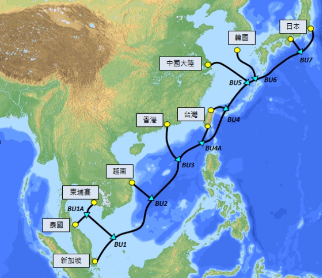 中華電信將建造一條長達10500公里的海纜，打造超高速海底光纖網路。   圖：中華電信/提供