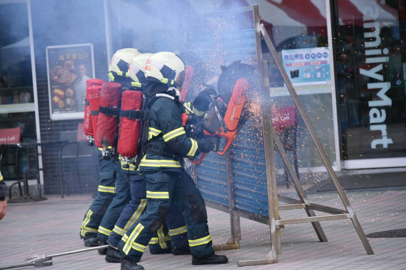 火災防災演習。   圖：台北市政府 / 提供