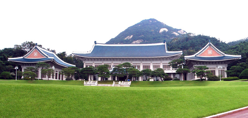 南韓總統府青瓦台。   圖：翻攝自 維基百科 (資料照)
