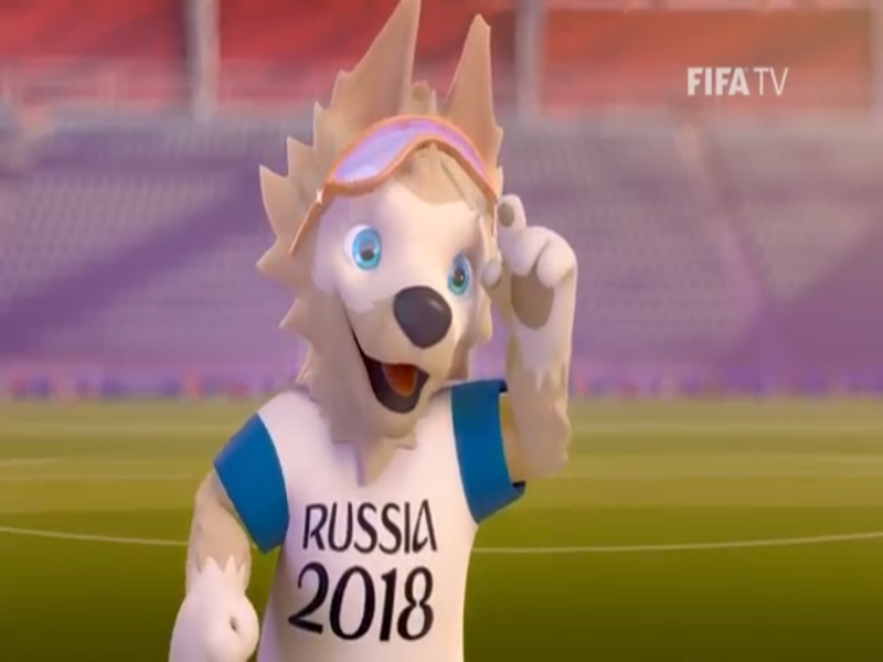 2018世界盃足球賽官方吉祥物Zabivaka™。   圖：翻攝自世界盃官方網站www.fifa.com
