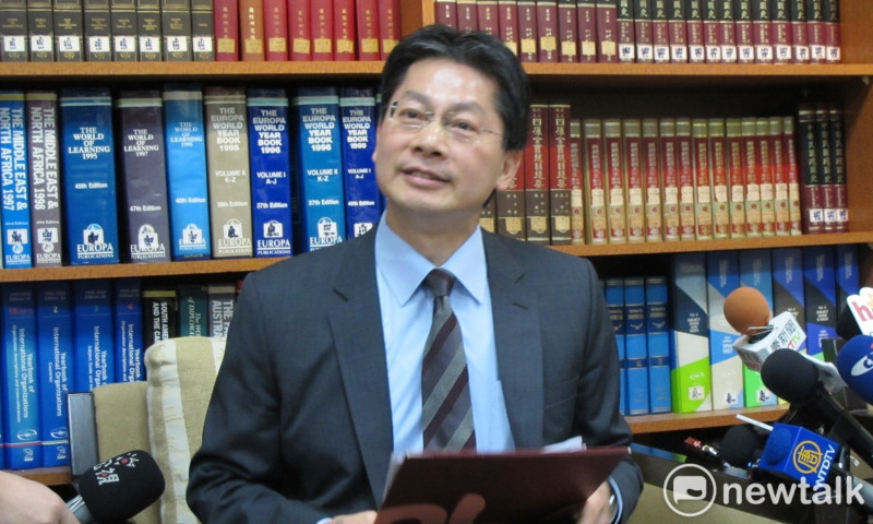 外交部發言人李憲章24日說明友邦為台灣在WHA發言情形。   圖：新頭殼資料照片