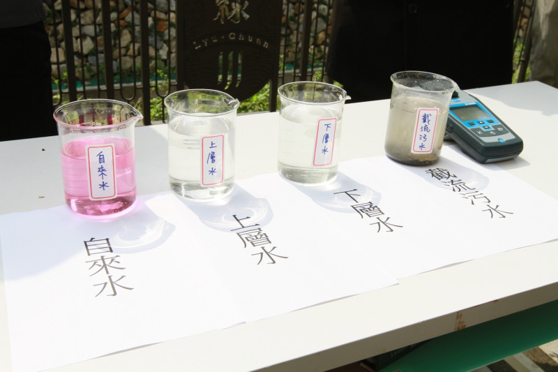 中市府水質科學實測,破除「綠川用自來水」。 圖:台中市政府/提供