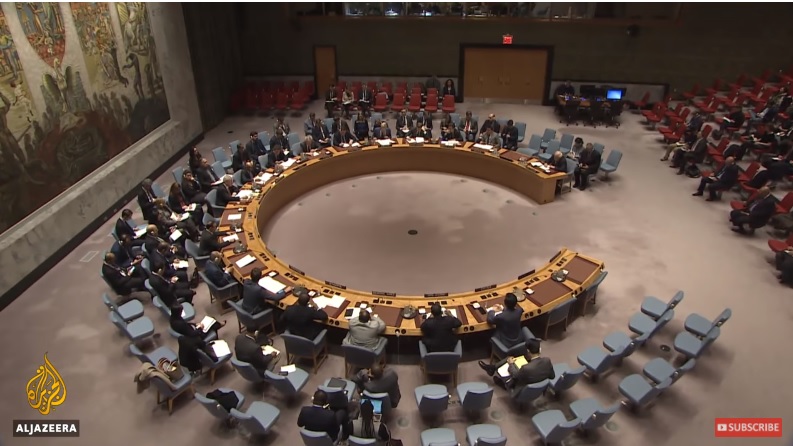 聯合國安全理事會今（31）日就以巴暴力衝突召開緊急會議。   圖：翻攝Youtube
