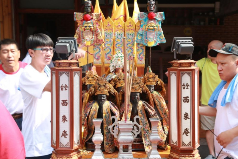 西來庵噍吧哖紀念館神像遷移儀式。   圖：台南市政府/提供