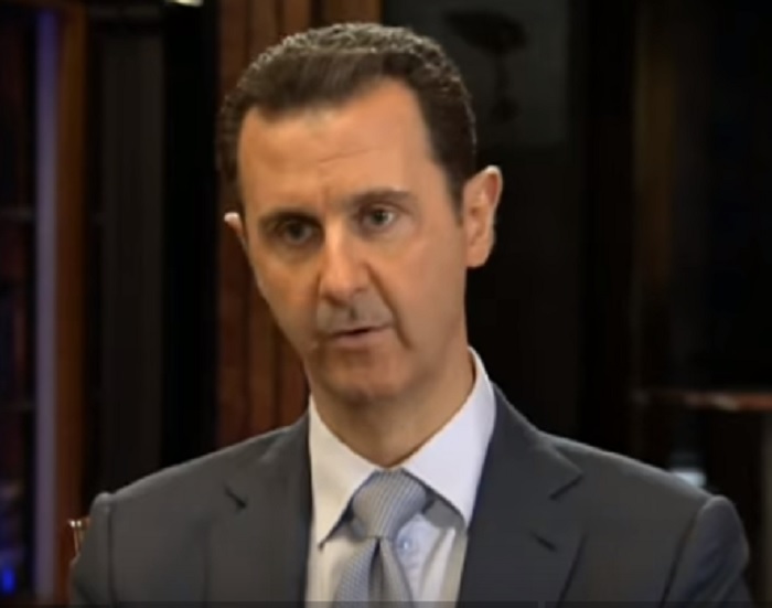 敘利亞總統阿塞德今天警告，西方國家揚言以軍事行動回應在敘國發生的疑似化武攻擊事件，只會導致此一地區進一步混亂。   圖：翻攝youtube