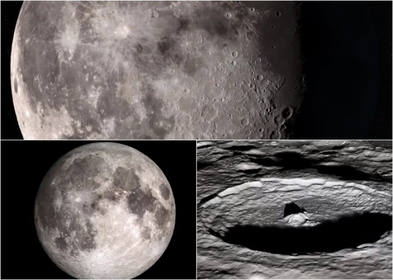 美國太空總署（NASA）首次公開4K超高清探月影片。   翻攝自NASA官網