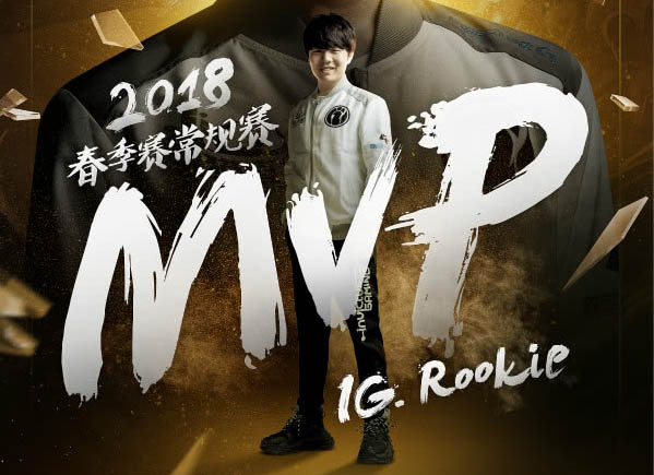 IG核心中單選手Rookie憑著其優異的表現榮膺常規賽MVP。   圖：翻攝自 LPL 官方