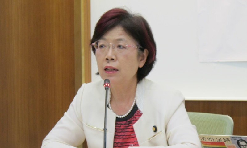 立委尤美女16日出席「2018台灣網路透明報告」發表記者會。   圖：林朝億/攝