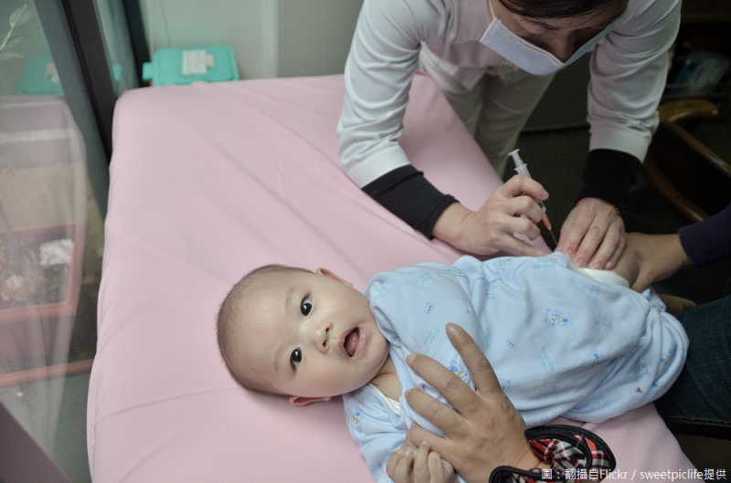 幼兒應接種應苗，避免感染麻疹。   圖：翻攝自Flickr／sweetpiclife提供