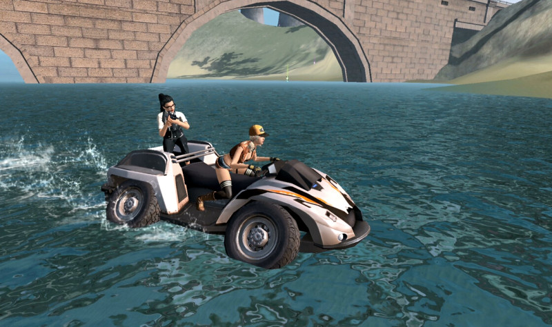 水陸兩用車將帶著玩家上山下海，全力求生！   圖：Garena/提供