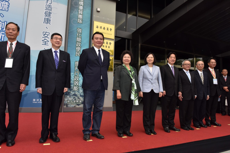 總統蔡英文出席時強調，「海洋是台灣最重要的出路」。   圖：高雄市政府/提供